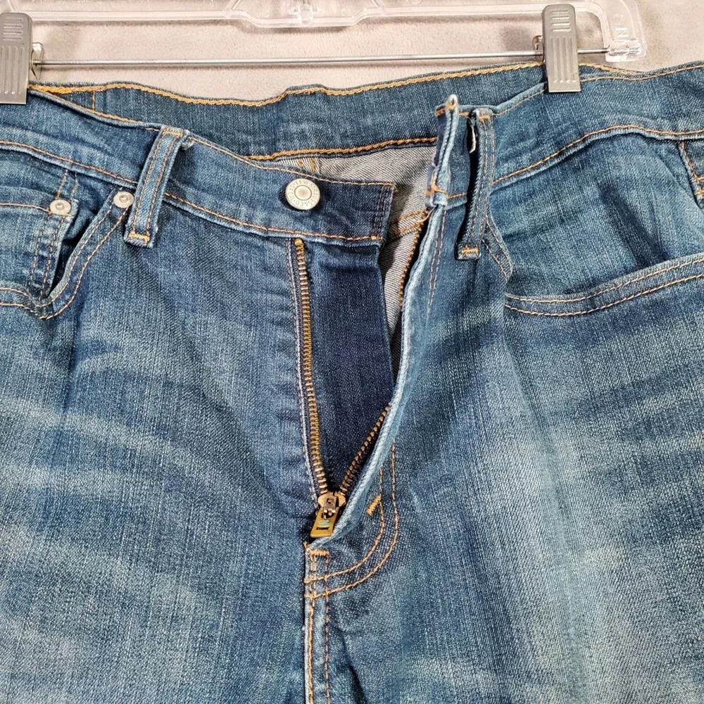 Levi's 513‎ Slim Straight Jeans Mens 32x32 Blue Denim Casual Classic Streetwear